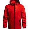 Unisex Trendy 3-in-1 Outdoor Jacket: Detachable Hood, Windproof & Waterproof, Ideal for Mountaineering.