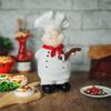 Chef Resin Figurine Ornament Modern Decorative Collectible Decor for Table Kitchen Counter