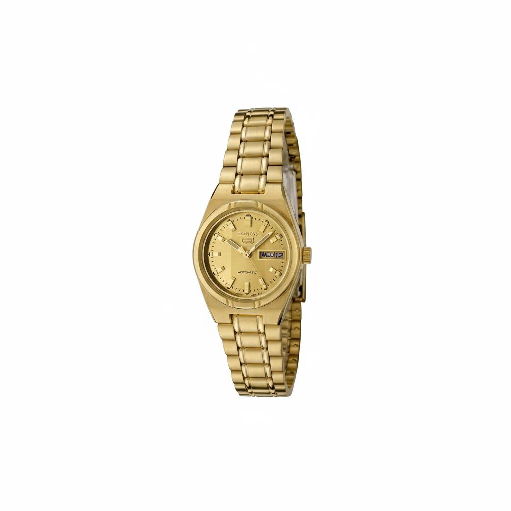 

SEIKO 30m Water Resistant Automatic Mechanical Movement Stainless Steel Strap Watch Women s Watch SYM600K1 Gold Dial