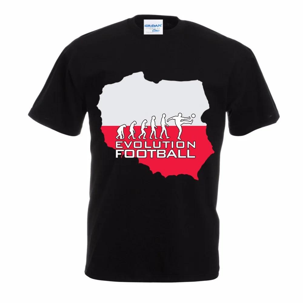 Polish Poland Footballer Evolution Men T-Shirt Polska Fashion Tee Shirt Short Sleeve Casual Cotton T Shirts