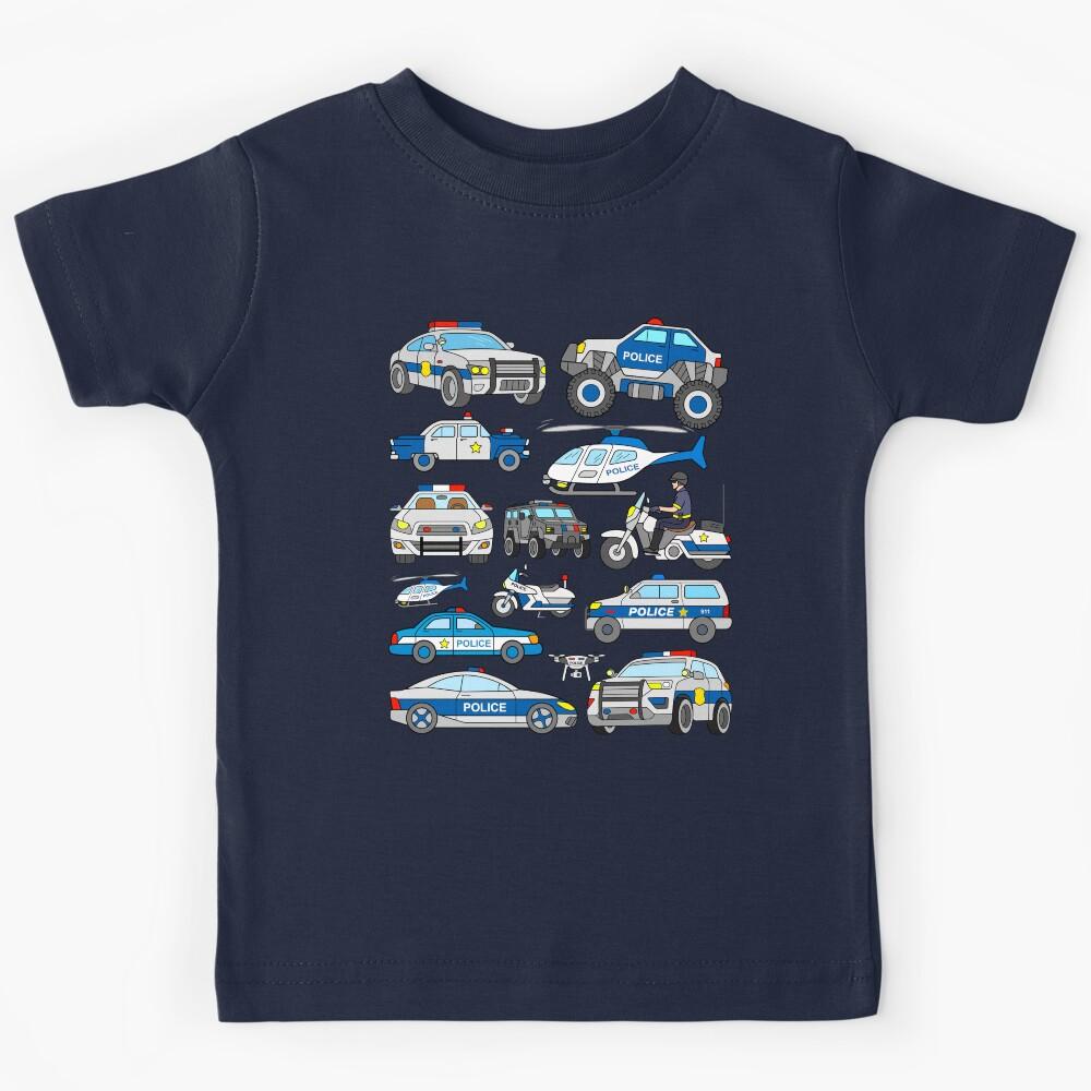Police Car Design Kids T-Shirt 150