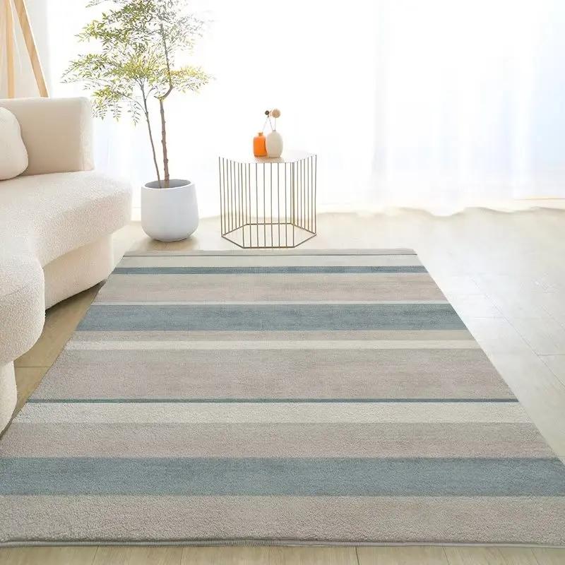 Modern Living Room Decoration Carpet Simple Light Colored Soft Rug Bedrooms Sofa Side Larg Carpets Washable Non Slip Floor Mats