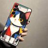 Black Soft Phone Cover Case for Samsung Galaxy A50 A17 A06 A20 A13 A70 A30 A15 A10 A12 A05 A04 A40 A16 Cartoon Cat