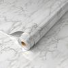Self Adhesive Marble Grain Contact Paper Waterproof Oil Proof Stain Resistant Easy Clean for Kitchen Countertop Bathroom Renovation