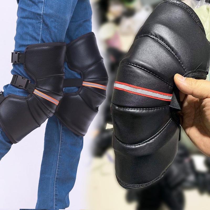 Winter Warm Knee Pads Electric Vehicle Motorcycle Riding Medium and Short Leg Pads Men and Women Windproof Waterproof Dig Cordyceps Cold