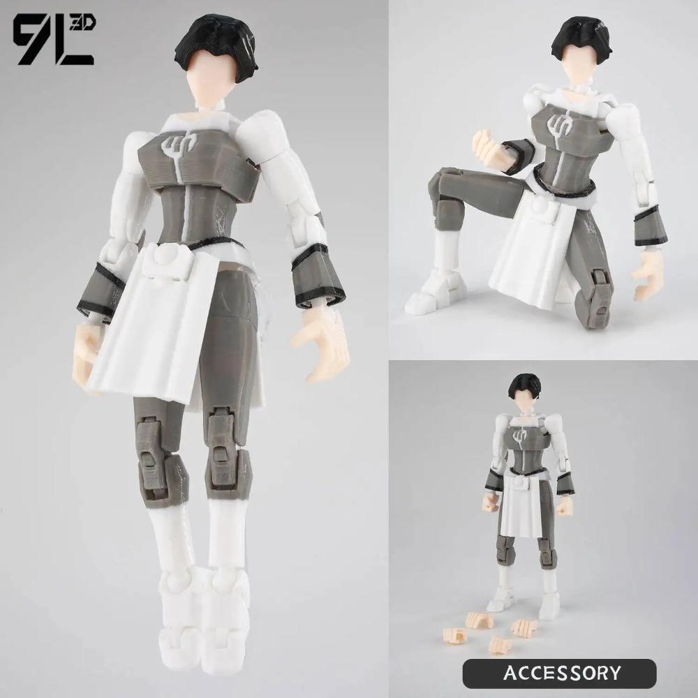 9L3D Printed NEWInvincibles Tech Jacker Titan13 Lucky13 Action Figure Dummy13 Motorcycle Multi-Jointed Collectible Model Toy T13