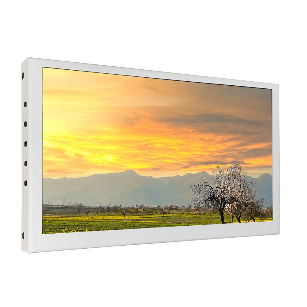 Portable HDNI Monitor: Black and White Metal Shell, High-Definition Capacitive Touch LCD