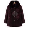 Elderly Women's Plush Lined Winter Jacket