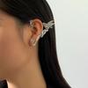 1 pièce Manchette d'oreille Gothique Fée Démon Elfe Aile Boucles d'oreilles sans perçage pour Femmes Rétro Irrégulier Clips d'oreille sombres Bijoux d'Halloween Cadeau Nouveau