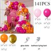 134pcs Pink Balloons Arch Kit Hot Red Rose Gold Balloon Garland Girl Princess Theme Birthday Party Baby Shower Decoration Globos