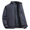 New middle-aged and elderly jacket men's jacket with cotton thickened thermal stand-up collar top dad large size casual cotton-padded clothes