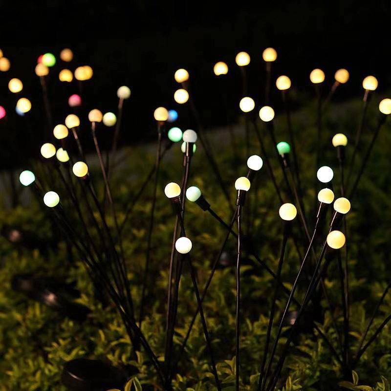 Waterproof Outdoor Solar Firefly Garden Lights - Decorative Lawn & Courtyard Illumination