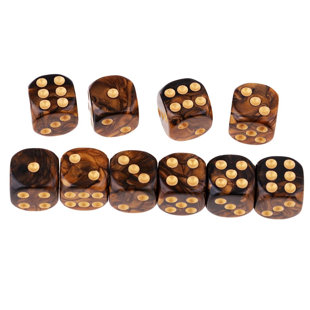 20pcs 6sided Game Dice 16mm for Board Games and Teaching Math