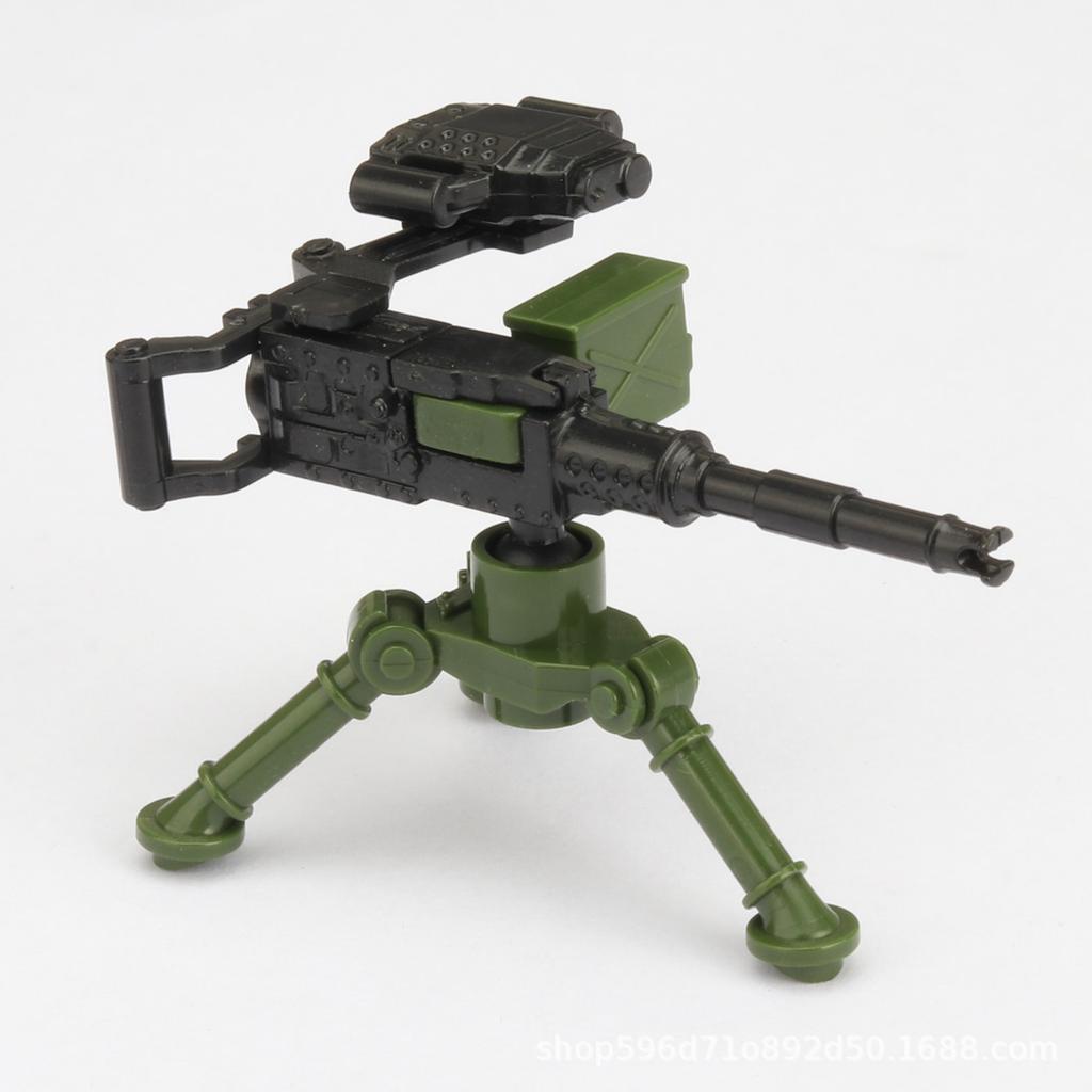 MOC WW2 Militärpistole Kanone Bausteine Schwere Waffen Kriegsszene Soldaten Armee Figuren Zubehör Waffen Steine Spielzeug