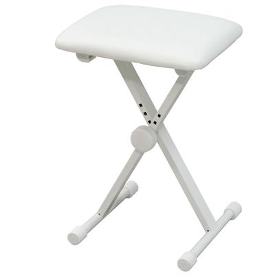 Kikutani Klappbare Keyboardbank (Klavierhocker) Weiß KB-60 WHT