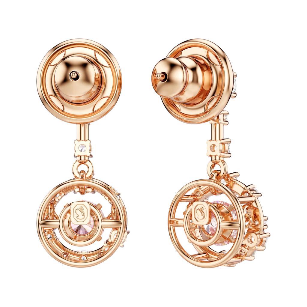 Swarovski Constella Star Pattern Design Cubic Zirconia Earrings Women Earrings Rose-Gold 5744239
