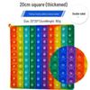 Rainbow Silicone Pop-It Mouse Bubble Toy for Kids - Fun Decompression Pendant