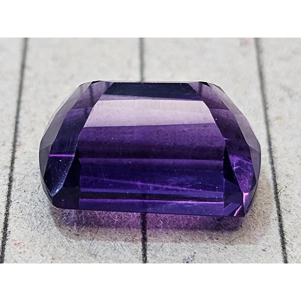 Natural Amethyst Purple 7-8 Ct Fancy Cushion Cut Certified Fabulous Gemstone