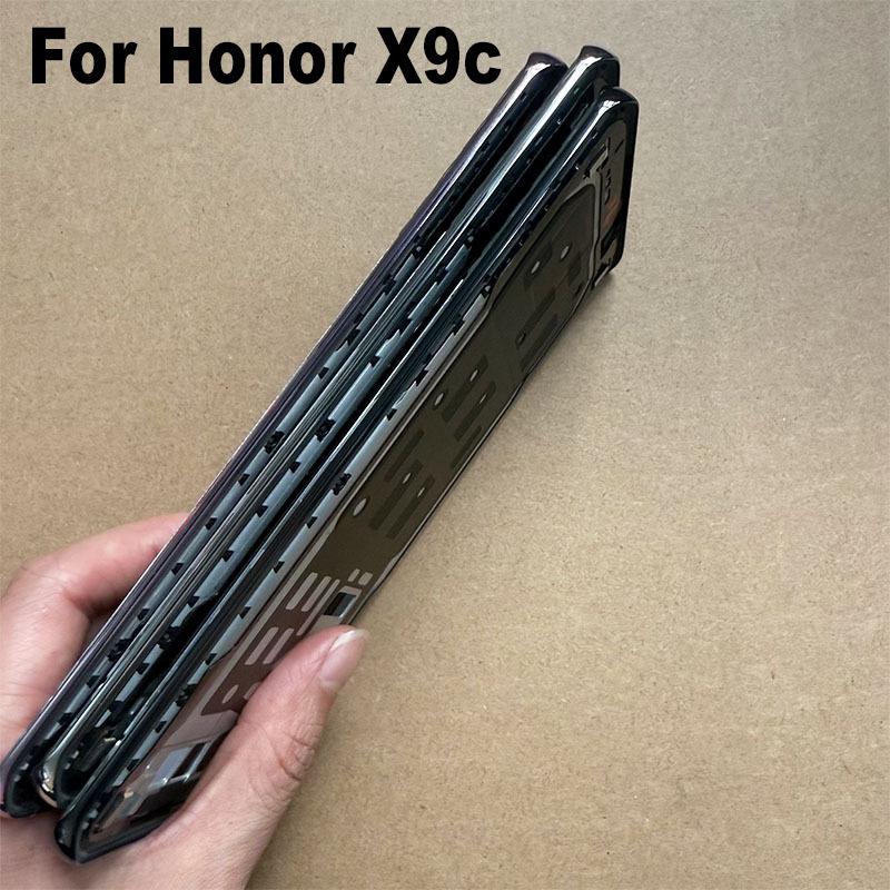 For Huawei Honor X9C 5G Middle Frame Front Bezel Housing Lcd Supporting Holder Rear Plate Chassis Replacement