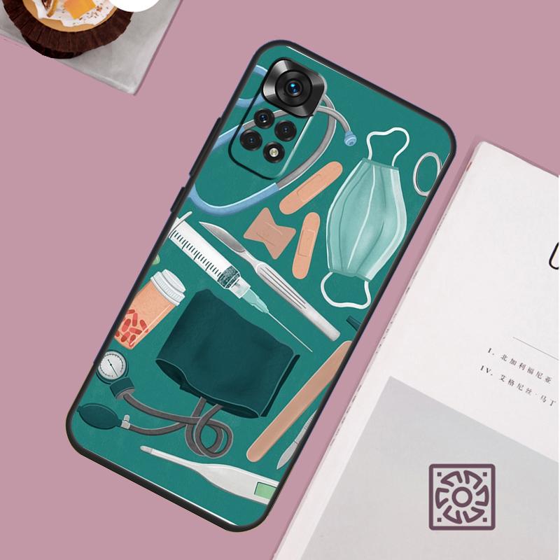 Medical Doctor Nurse Phone Case For Xiaomi Redmi Note 13 12 12S 12C 13C 10 10C 9 9C 10S 11S 11 Pro Soft Cover