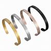 Cross-Border European American Stainless Steel Polka Dot Heart Bangle