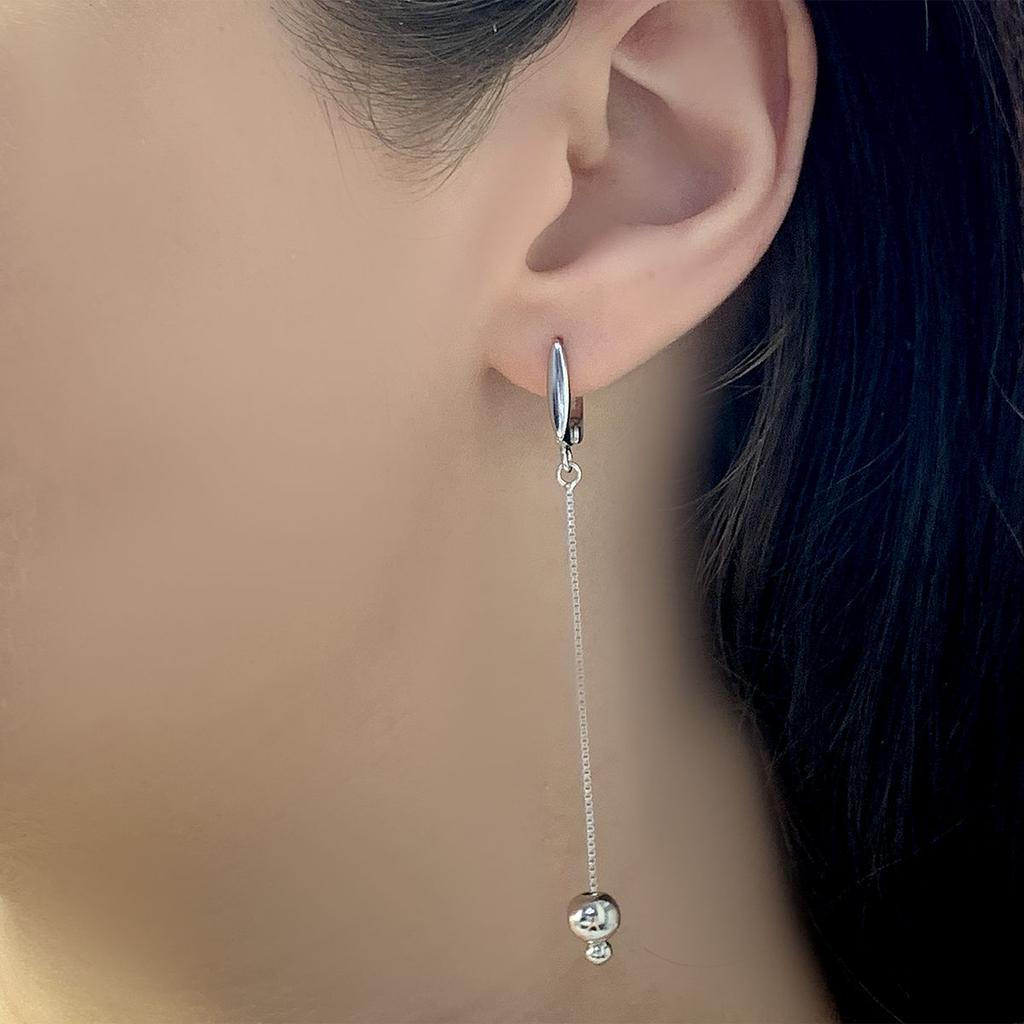 Silver Earrings Without Stones (2048404)