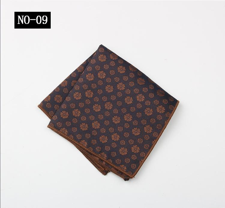 Pattern Chest Towel Men'S Suit Gentleman Wedding Red High-End High-Density Small Square Towel Handkerchief Banquet Host Pocket Towel