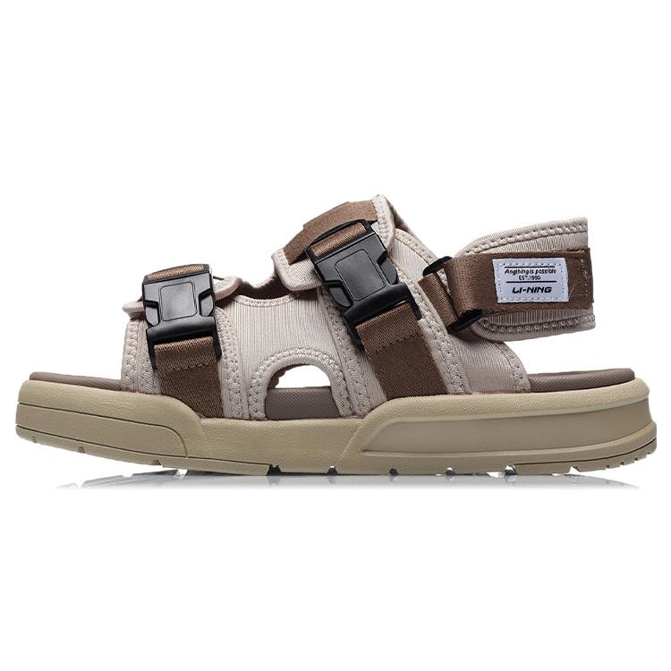Li Ning Coca Sports Sandals Beige Khaki AGLR019-2