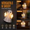 Middle Finger Ghost Light,Halloween Ghost Night Light,Funny Home Wall Decor