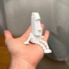 Adorno de Estatua Moai Impreso en 3D con Extremidades Móviles, Figura de Cabeza de la Isla de Pascua para Decoración de Escritorio y Alivio del Estrés, Mini Estatua de Piedra Regalo para el Hogar