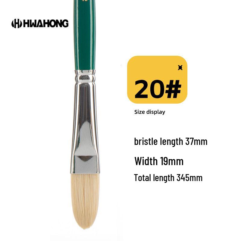 Koreanischer Hwahong 808 Serie Borstenpinsel für Öl-, Wasserfarben-, Gouache- und Acrylmalerei