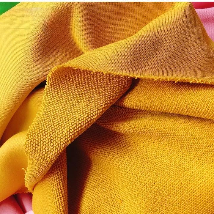 Wide 180cm French Terry Loop Cotton Knitted Fabric Abrasion-Resistant Sweatshirt Sweater Suit Sports Casual Wear Comfortable