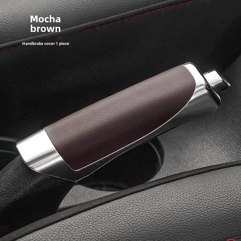 

Car Accessories Universal Handbrake Grip Car Seat Gap Hand Brake Black/Red/Brown Protector Cover Stylish Decor Interior Products