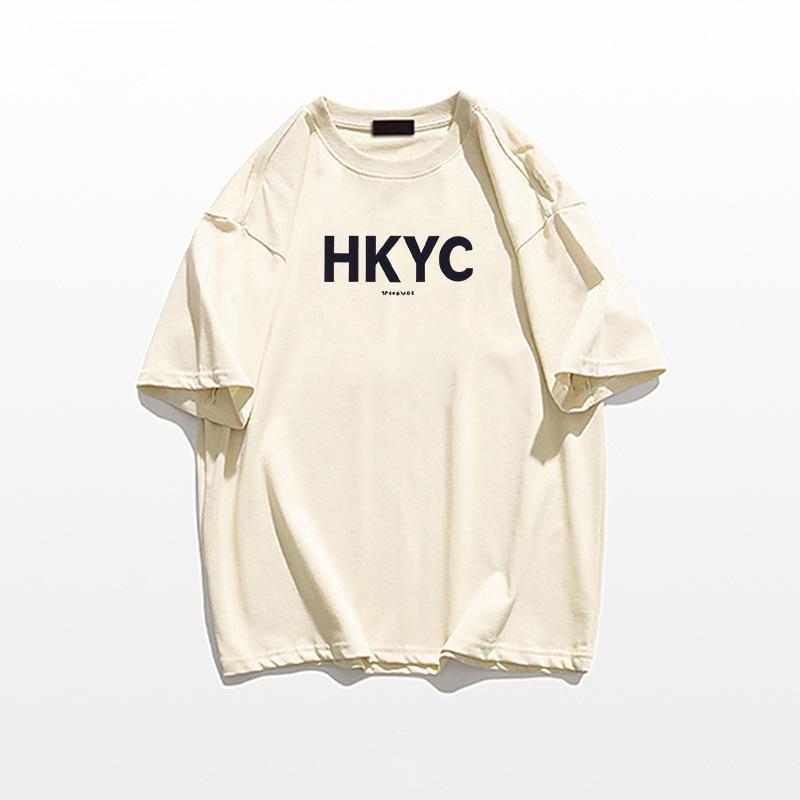 

Женская хлопковая футболка большого размера в американском стиле оверсайз, дизайн с коротким рукавом на лето 2025 XXL абрикосовый