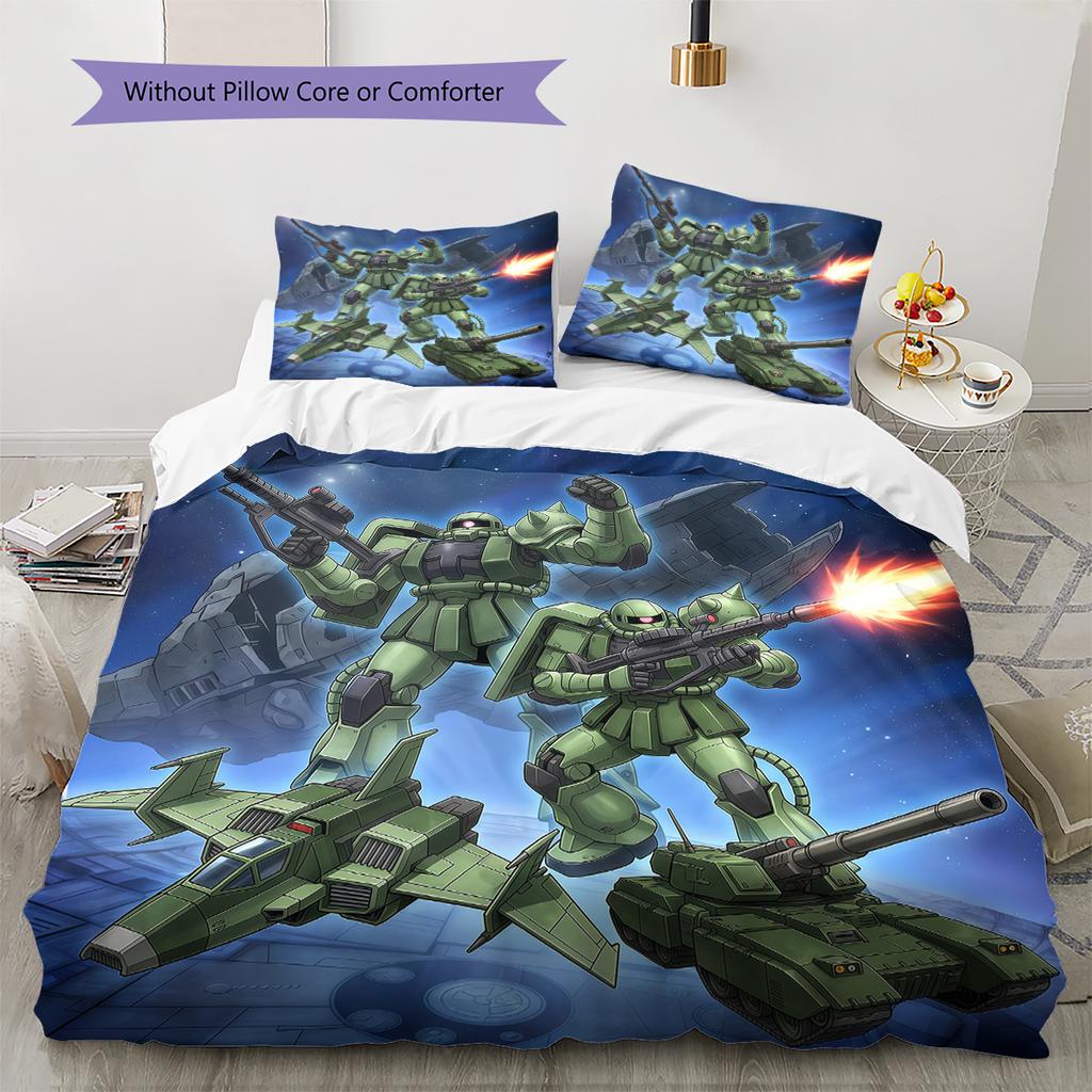 Mobile Suit Gundam Soft and Comfortable Duvet Cover,Children's Bedding Set Gift,Extra Large Size, Various Sizes Available -HYQ32