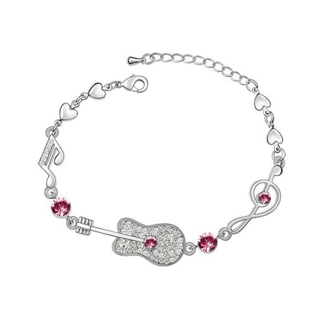 Fashion Bracelet Wedding Female Heart Crystal Bracelets For Women Luxury Temperament Silver -Color Fine Jewelry Gift