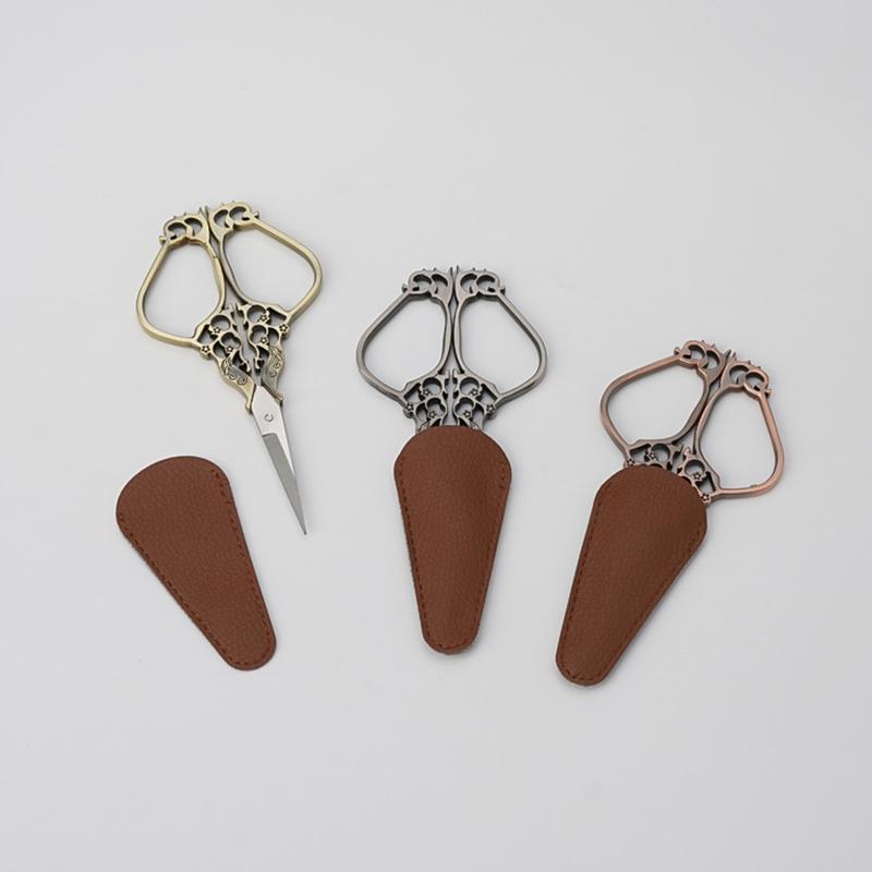 Multi-purpose Scissors Pu Leather Cover Lightweight Portable Scissors Sheath Waterproof Trimming Beauty Tools Protector