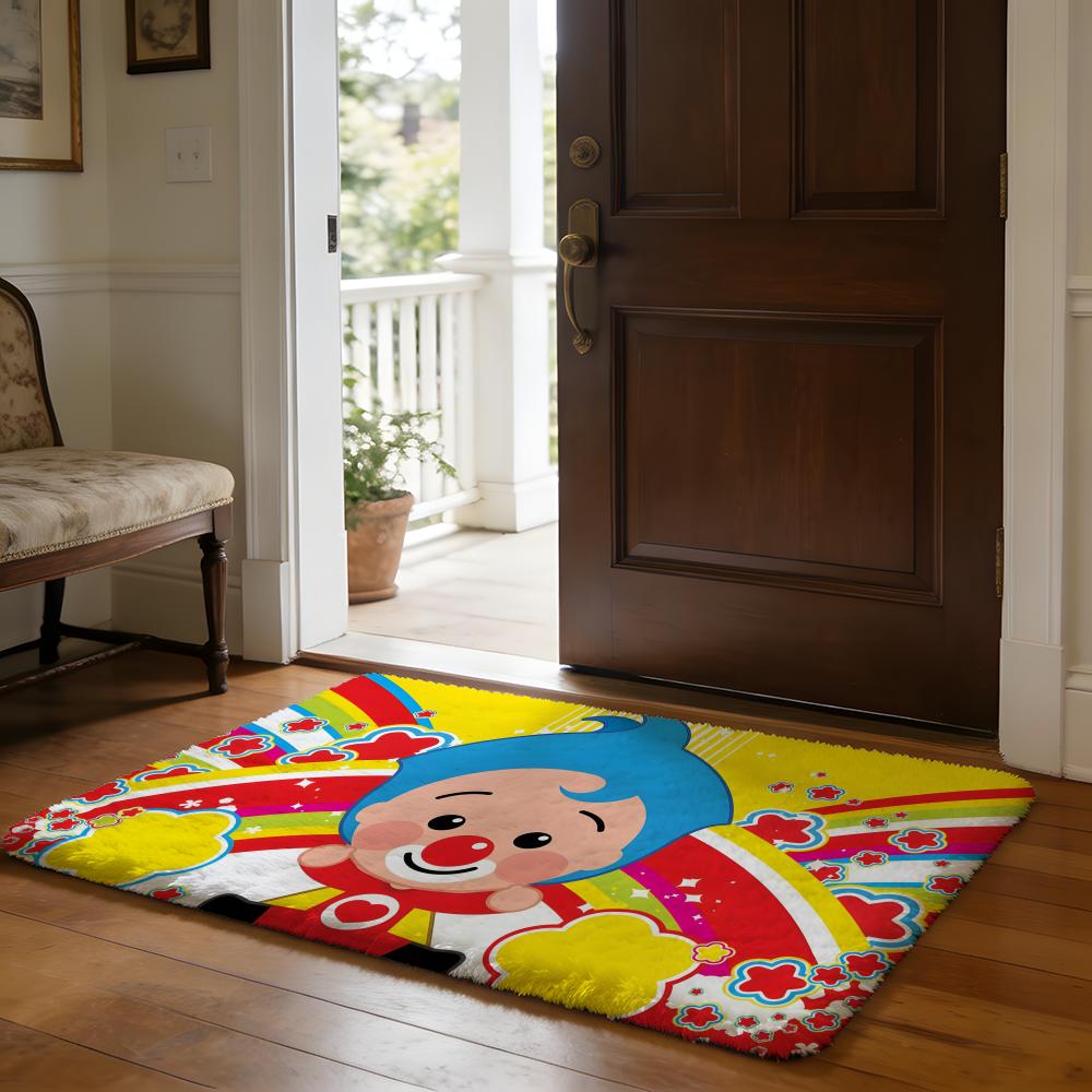 Popular Cartoon Anime Pplim Pilm Floor Mat Soft Flannel Absorbent Mat Non-Slip Rug Home Bedroom Bathroom