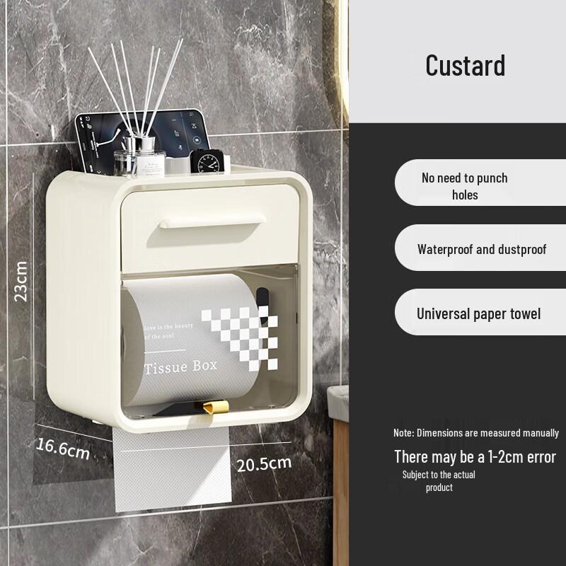 LIEI Wall-Mounted Waterproof Tissue Holder