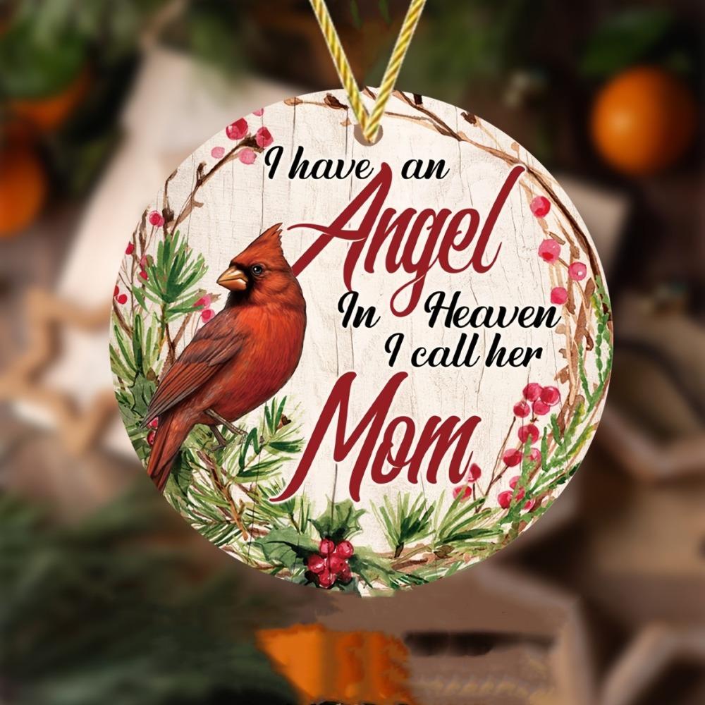 

Райская рождественская елка Мемориальная подвеска «Мать», украшение-кардинал в память об ушедших близких. чистый
