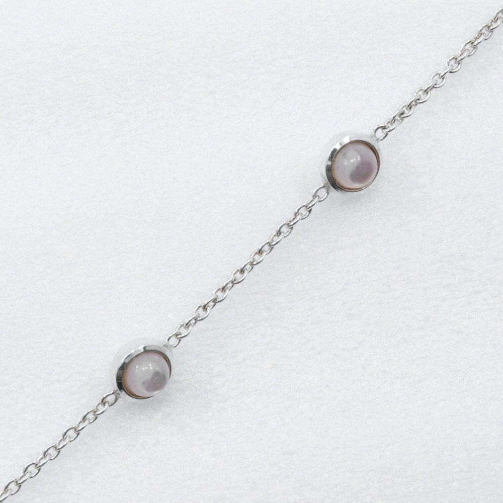 GUCCI Double G Bracelet Silver925/Mother of pearl 6.3g Women Used