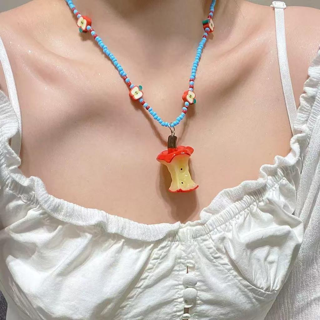 Necklace Female Love Pearl Niche Light Luxury Design Advanced Sense Student Love Clavicle Chain Gentle