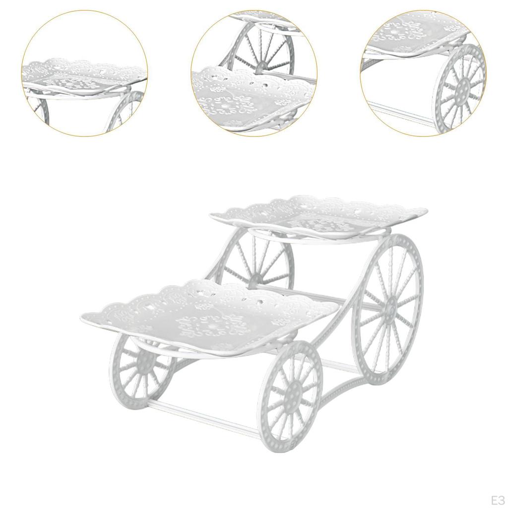 2 schicht Obst Platte Halter Tier Tablett Snack Candy Display Dessert Cupcake Stehen für Wohnzimmer