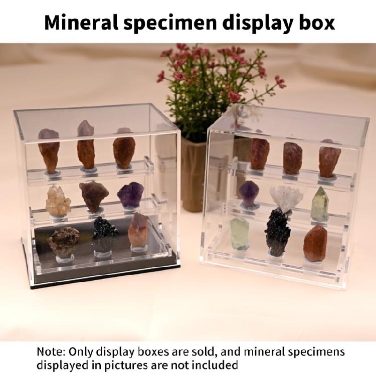 Practical Acrylic Storage Box Sturdy Acrylic Crystal Holder For Safe Display Of Valuable Stones In Various Settings