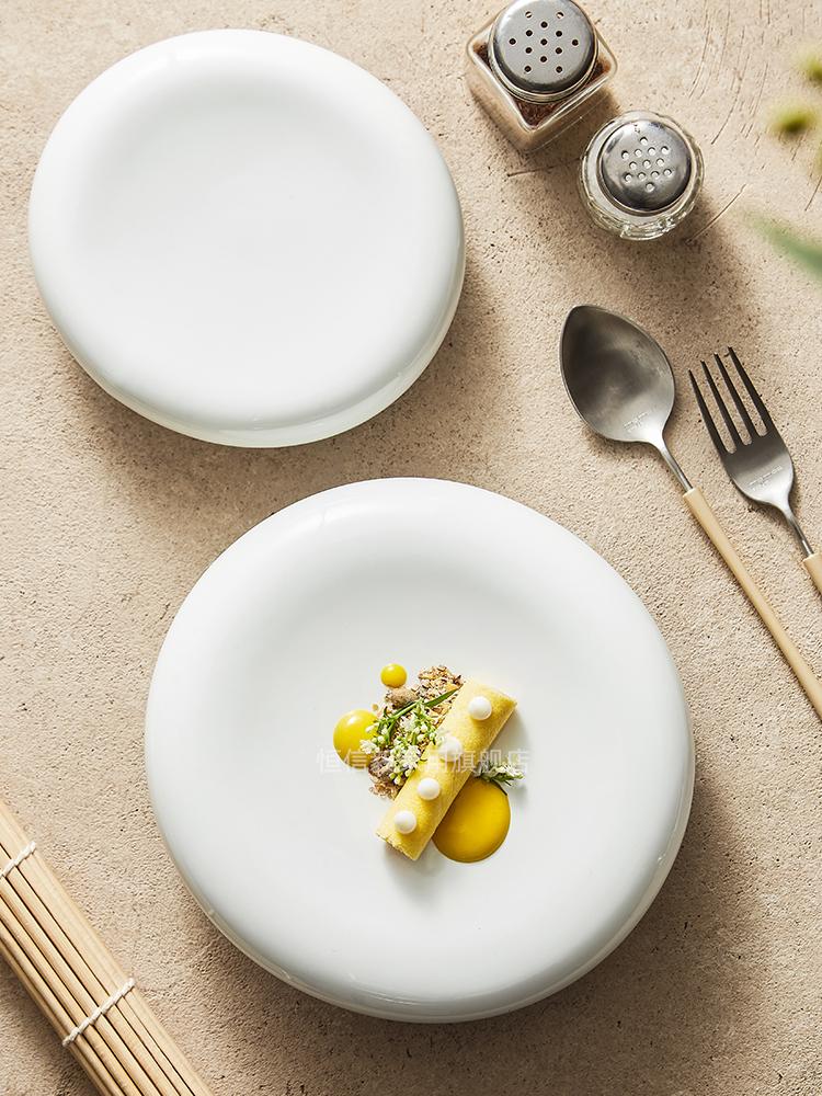 Dvouvrstvá Izolační Keramická Talíř Dezertní Předkrmový Talíř Keramické Nádobí Molekulární Kuchyně Restaurace Specifické Stolní Nádobí