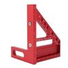 Carpenter Square Hole Scribing Ruler 45 90 Degree Aluminum Alloy 3D Measuring Ruler for Woodworking Engineering