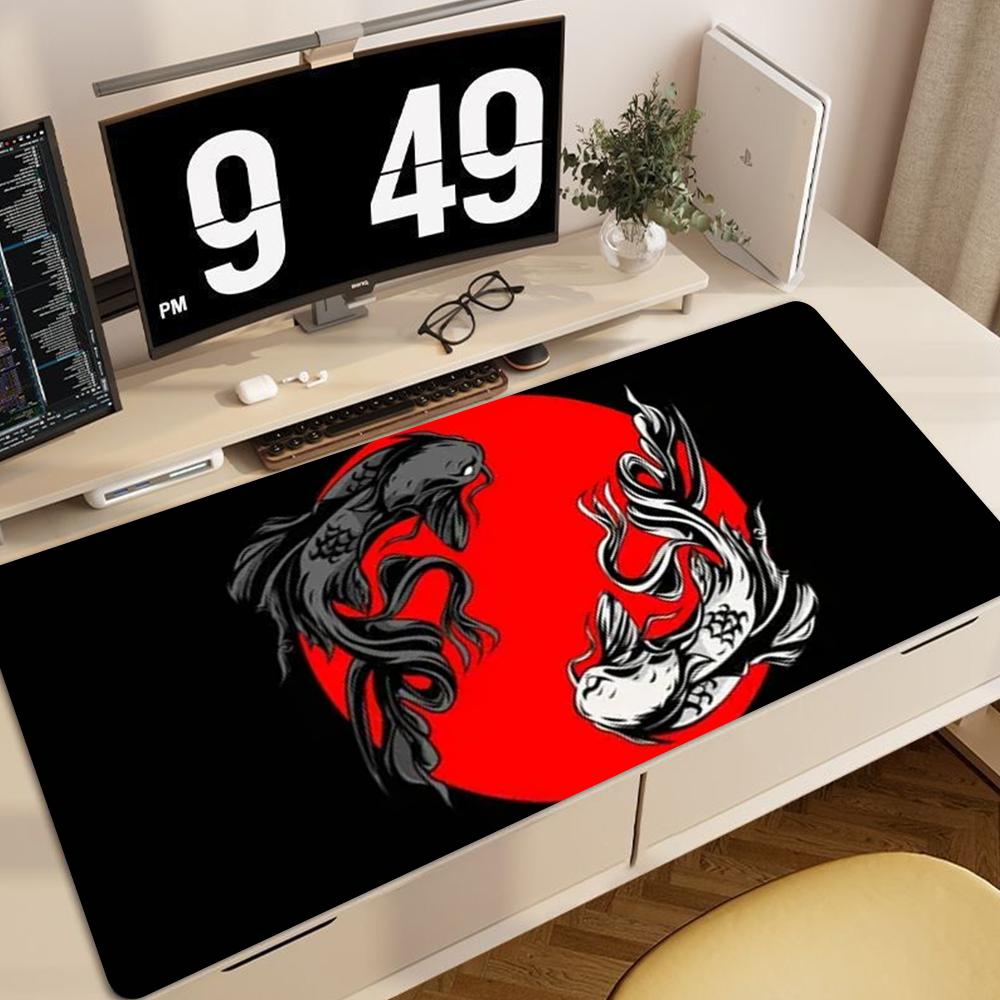 Yin Yang Tai Chi Diagram Mouse Pad xCM nonslip Gaming Mousepad Gamer ESports Mouse Mat Game Mechanical Keyboard XXL