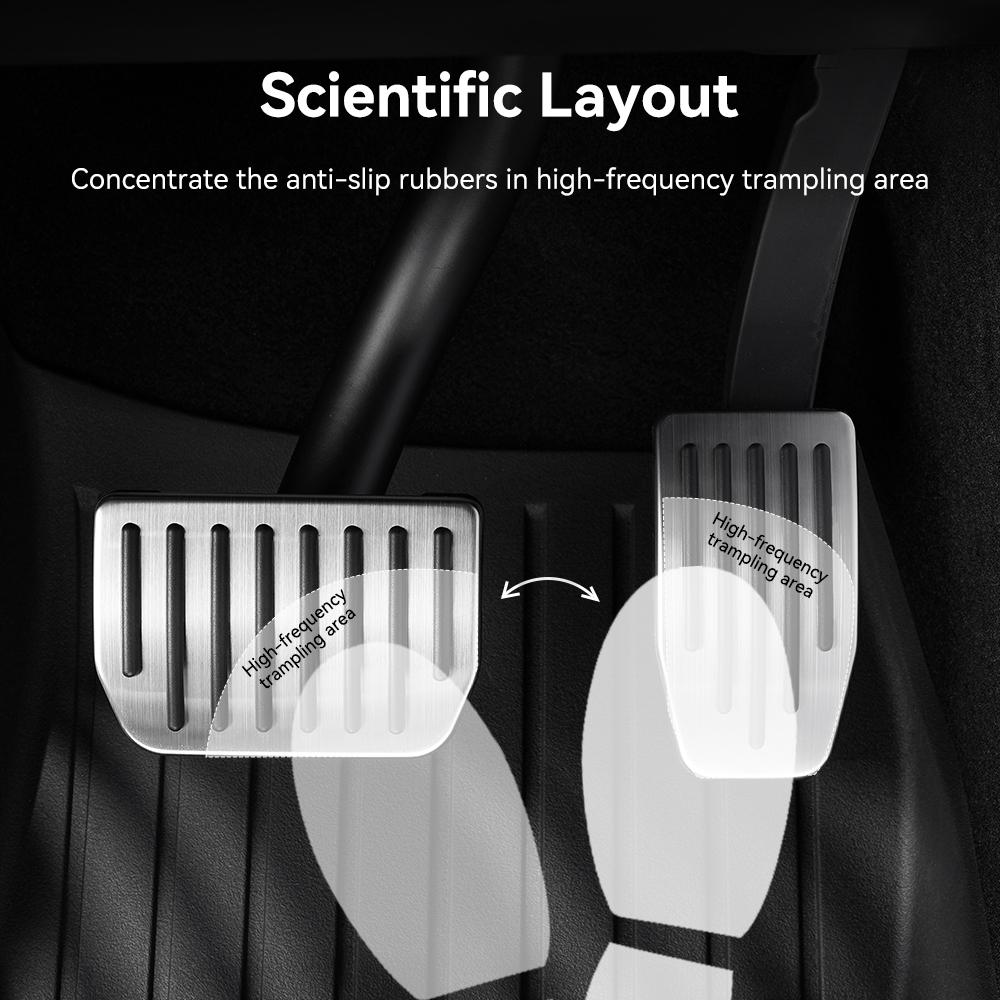 YZ For Tesla Model 3 Y Highland Juniper 2019-2026 Foot Pedal Fuel Brake Pedal Rest Pedal Pads For Tesla Car Accessories