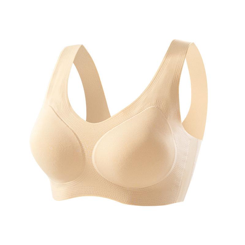 Seamless Wireless Sports Bra for Women - European & American Style with Fixed Cups