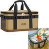 Cooler Keeps Food Cold Preserves Ideal for Outdoor Cherry Blossom 23L Box, & Warm, Freshness, Activities, Viewing, Shopping, Foldable, (Khaki)